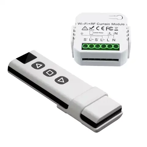 Modul inteligent și telecomandă pentru controlul draperiilor și rulourilor
