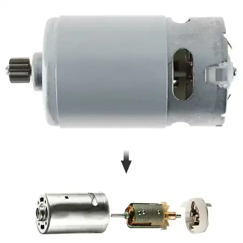 Motor vrtat vrtačka elektrický šroubovák motorový RS550 18V 20V 21V DC 12 zubů