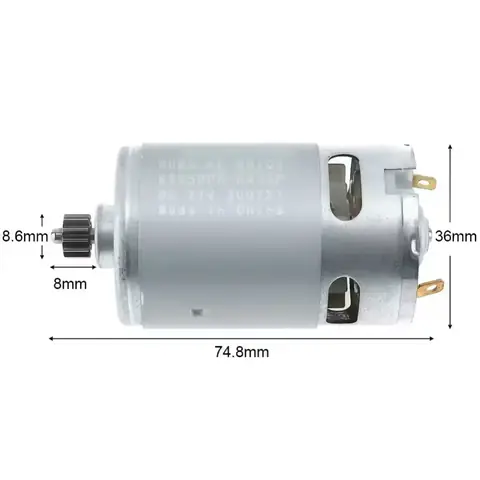 Motor vrtat vrtačka elektrický šroubovák motorový RS550 18V 20V 21V DC 12 zubů