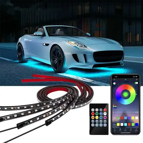 Iluminare auto cu culori personalizate Personalizare lumină LED sub mașină cu multiple opțiuni de culoare