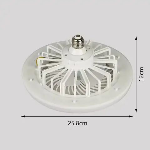 Ventilator elegant în nuanță albă, potrivit pentru camere luminoase