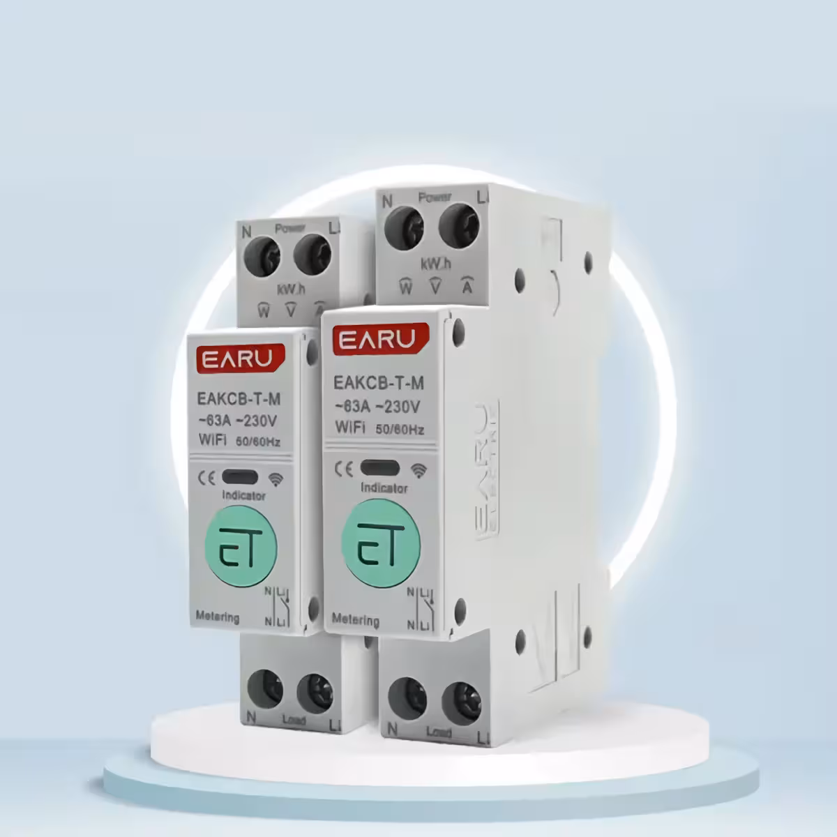 Contor electric dublu inteligent cu WiFi Două contoare electrice inteligente într-un singur sistem, cu funcții WiFi și protecție avansată