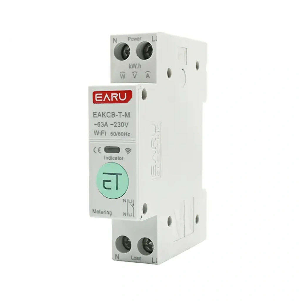 Contor Electric Monofazat WiFi cu Protecție Supratensiune și Monitorizare Consum