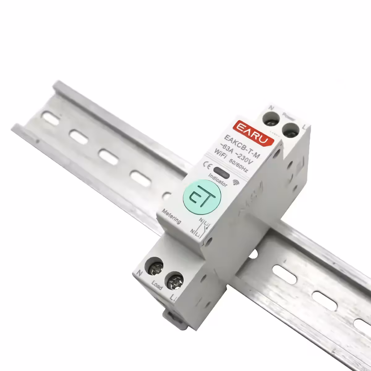 Instalare pe șină DIN Contor electric WiFi instalat pe șină DIN în panoul electric