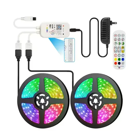 Kit controller LED RGB cu telecomandă Pachet complet: controller WiFi și telecomandă 24 taste