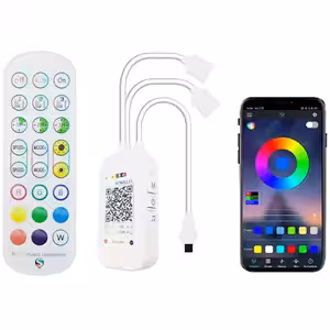 Controller inteligent compatibil WiFi Tuya, ideal pentru iluminat ambiental colorat