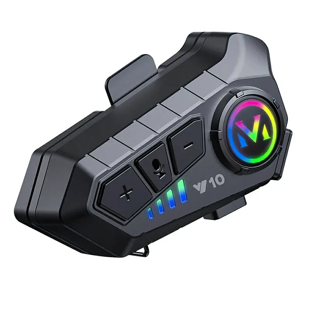 Bluetooth 5.3 интерком за мото каска с батерия 1000mAh и удължена автономия