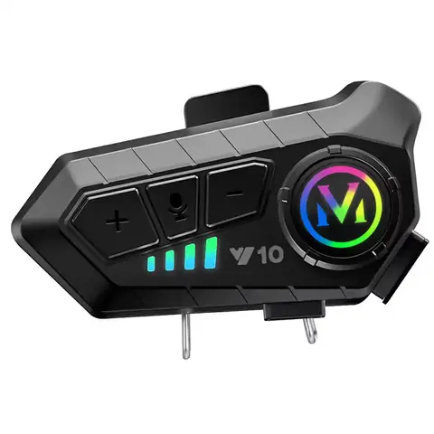 Komunikační systém přilby na motocykl s interkomem s Bluetooth 5.3 1000mAh