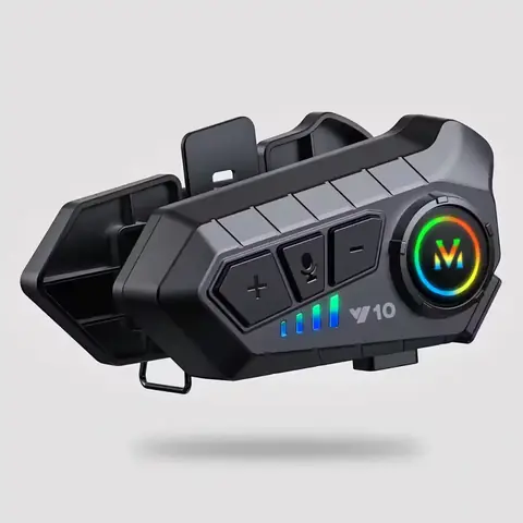 Komunikační systém přilby na motocykl s interkomem s Bluetooth 5.3 1000mAh