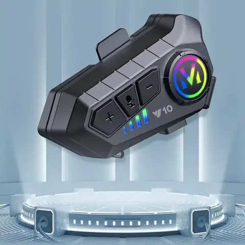 Komunikační systém přilby na motocykl s interkomem s Bluetooth 5.3 1000mAh