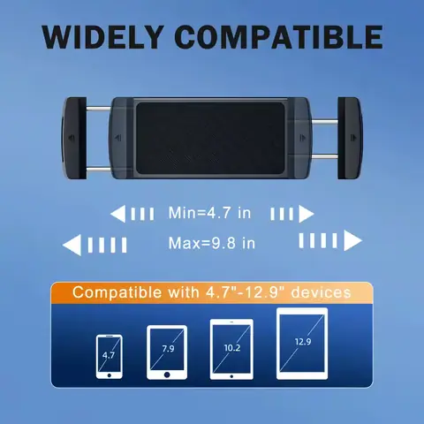 Suport tabletă auto pentru tablete 12 inch Suport tabletă auto, prindere fermă pe grila de ventilație, pentru 12 inch