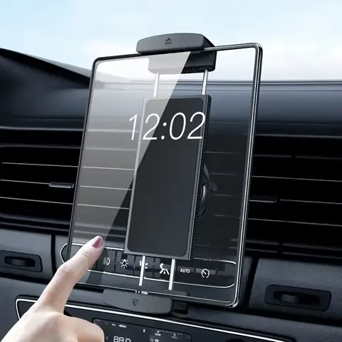 Suport durabil pentru tabletă auto, prindere pe grila ventilației