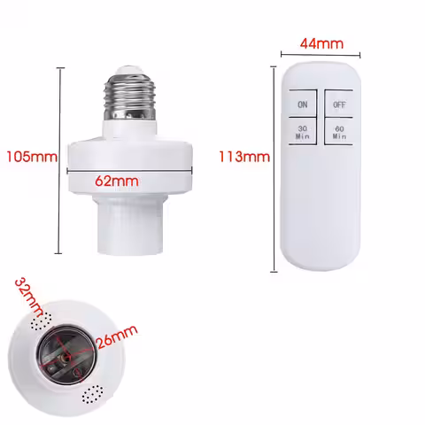 Dulie E27 cu telecomandă pentru iluminat interior Dulie E27 cu telecomandă, ideală pentru iluminat interior