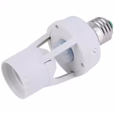 Sockel med PIR-rörelsesensor, kan ersätta vanlig glödlampa