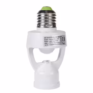 Fasung bec cu senzor crepuscular și temporizator pentru iluminare automată