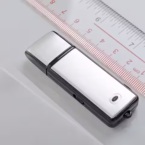 Diskret USB-minne med osynlig LED-indikator för inspelning