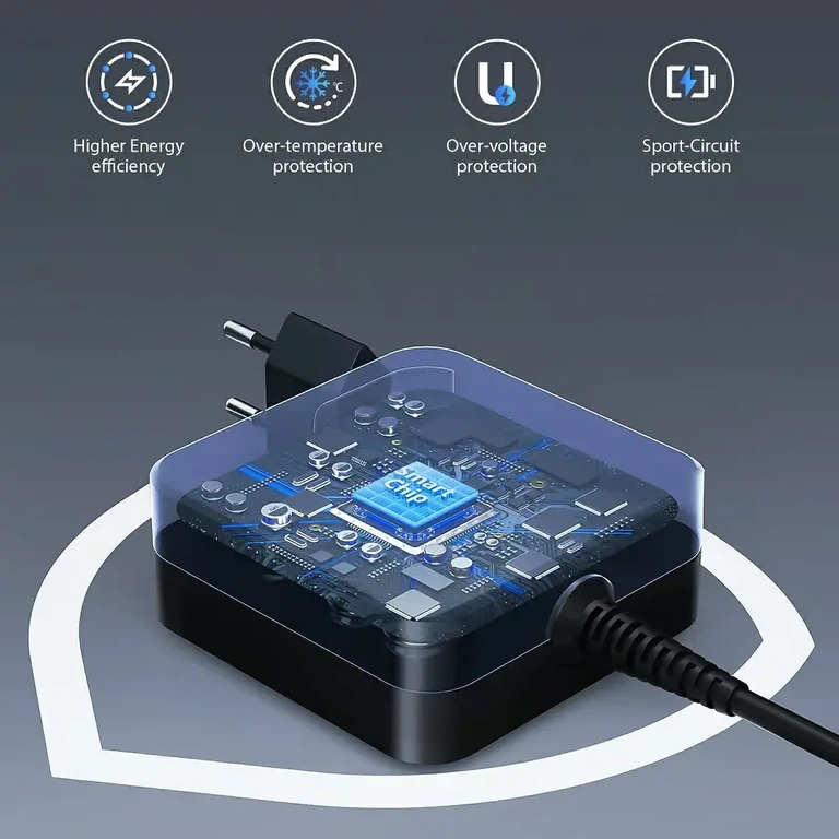 Încărcător portabil USB-C 65W pentru utilizare mobilă