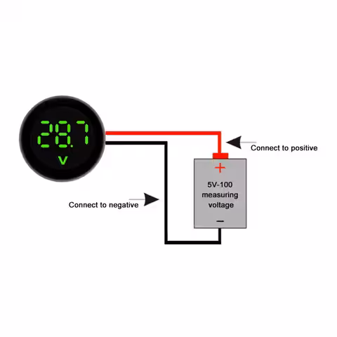 Bilbatteritestare 12V med digital display