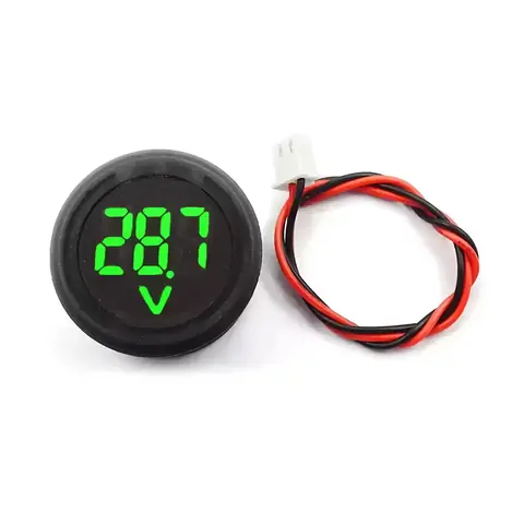 Digitální autobateriový voltmetr 12V elektronický stejnosměrný proud 4-100V DC