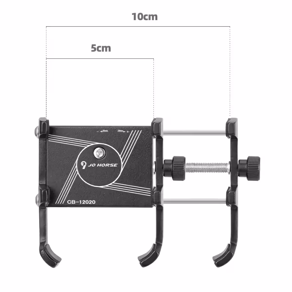 Brachet telefon reglabil pentru bicicletă Reglaj simplu pentru lățimi între 50 și 100 mm