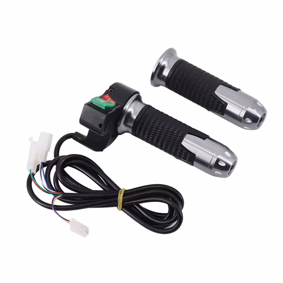 Manetă acceleratie cu claxon Mâner acceleratie cu buton de claxon pentru scuter electric