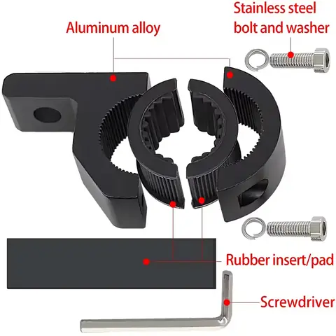Suport robust pentru lumini suplimentare Suport proiectoare auto/moto din aluminiu rezistent
