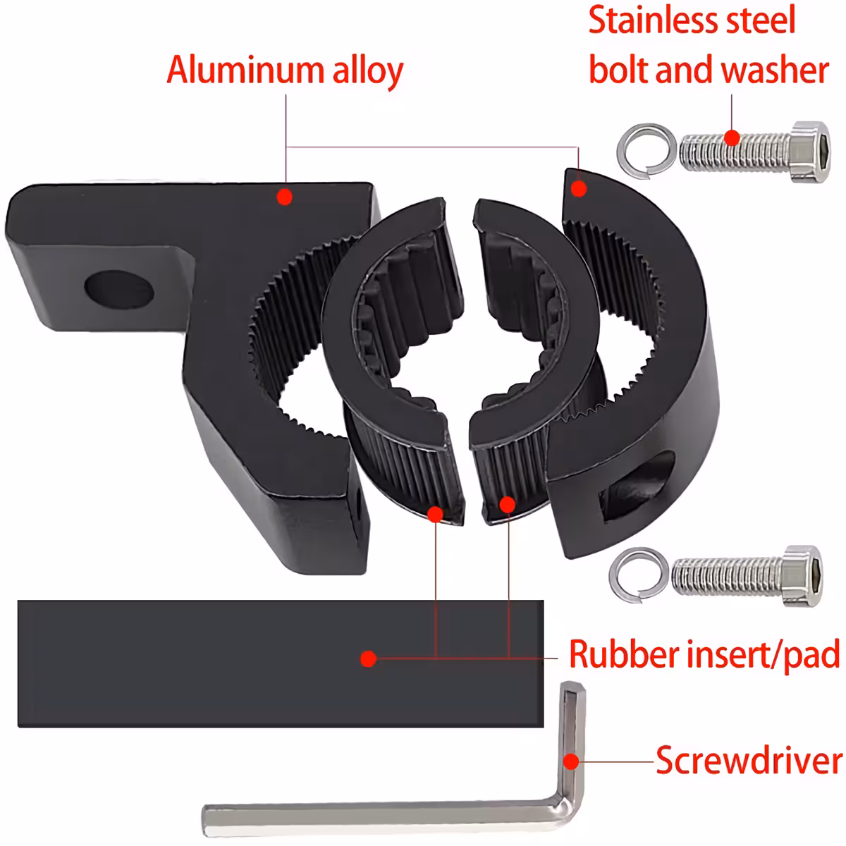 Suport robust pentru lumini suplimentare Suport proiectoare auto/moto din aluminiu rezistent