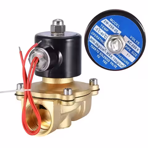 Electrovalvă folosită pentru irigații și aplicații industriale de control fluide.