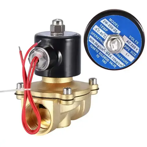 Electrovalvă folosită pentru irigații și aplicații industriale de control fluide.
