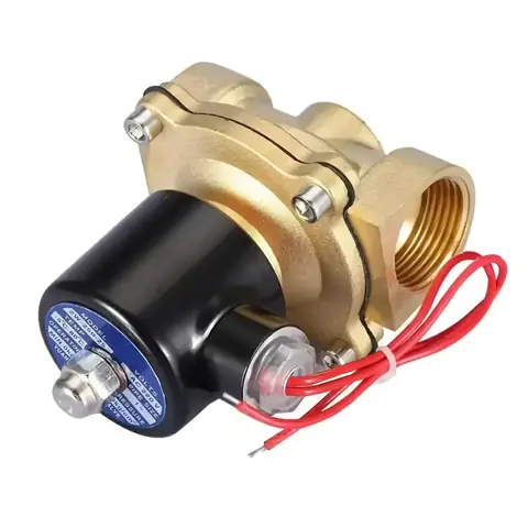 Electrovalvă închisă normal, se deschide la alimentare cu 220V.