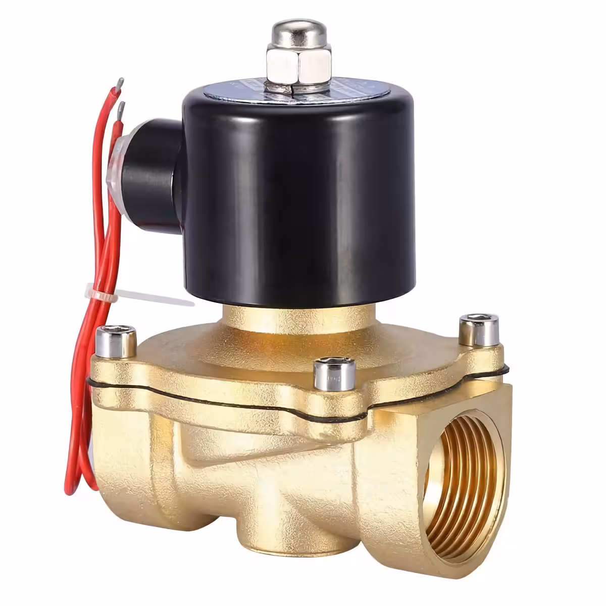 Electrovalvă electromagnetică pentru controlul fluxului de apă.