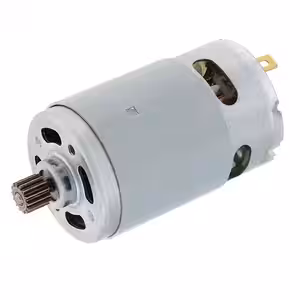 Profil lateral al motorului DC RS-550, cu pinion de 12 dinți.