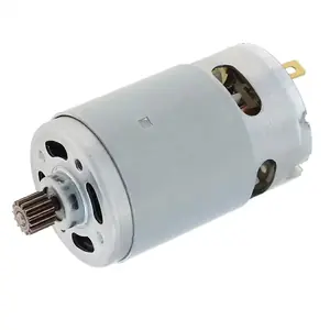 Profil lateral al motorului DC RS-550, cu pinion de 12 dinți.