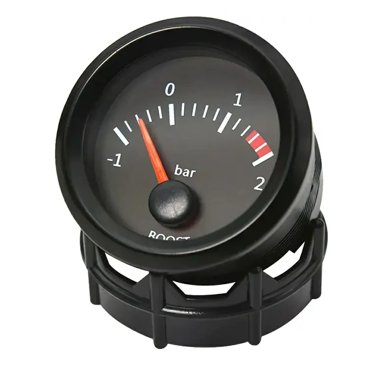 Indicator presiune turbo auto Indicator presiune boost pentru motoare turbo, gamă -1 până la 2 bari.