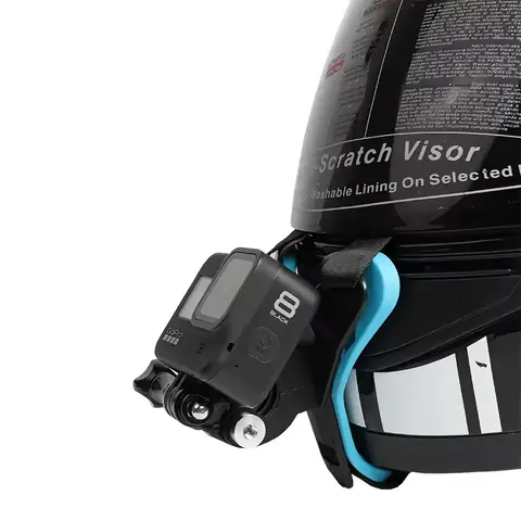 Suport prindere casca moto pentru GoPro Suport ajustabil pentru camera GoPro montat pe casca moto