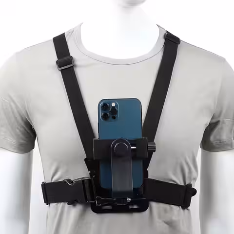 Suport ham piept compatibil cu telefoane și camere GoPro