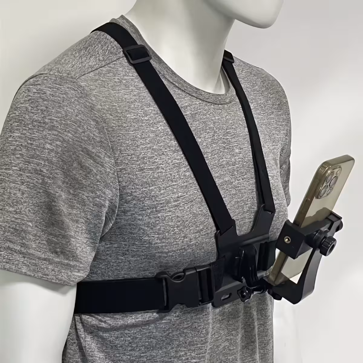 Ham ergonomic pentru telefon pe piept Suport ergonomic pentru telefon cu curele confortabile