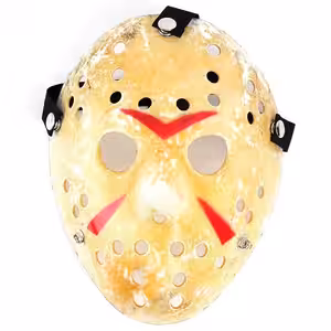 Masca clasică de hochei a lui Jason Voorhees, detaliu PVC