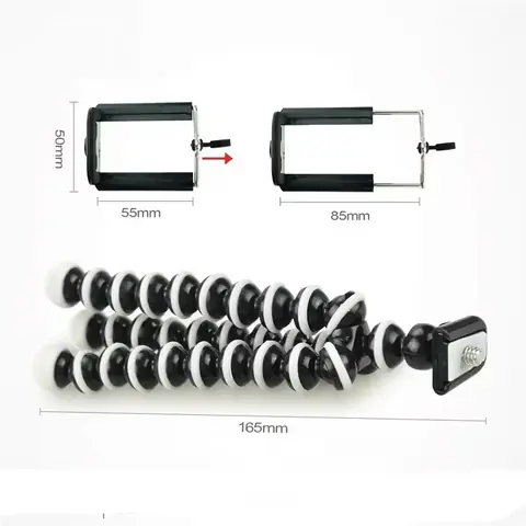 FLEXIBILNÍ STATIV s držákem pro TELEFON fotoaparát videokameru DSLR Samsung iPhone