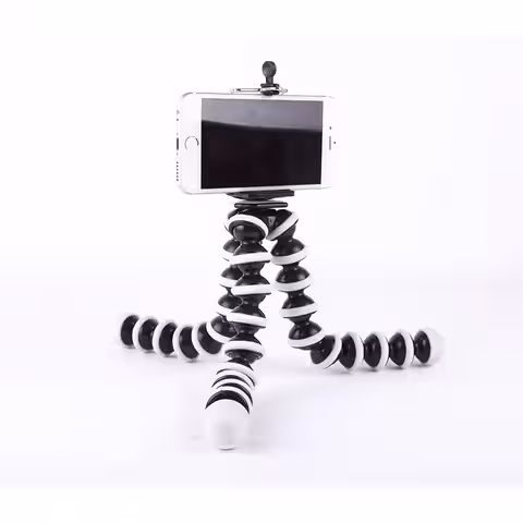 Trepied flexibil cu design rezistent, culoare negru și argintiu