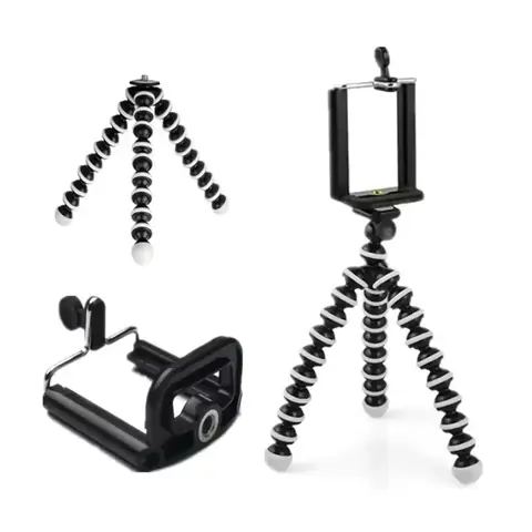 FLEXIBILNÍ STATIV s držákem pro TELEFON fotoaparát videokameru DSLR Samsung iPhone