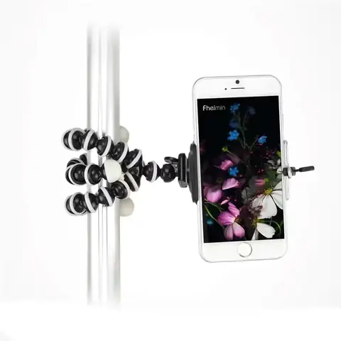 FLEXIBILNÍ STATIV s držákem pro TELEFON fotoaparát videokameru DSLR Samsung iPhone