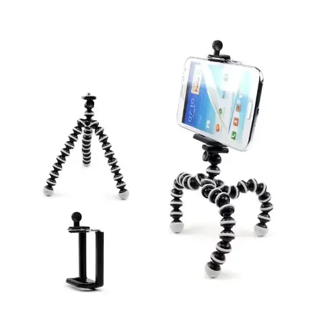 FLEXIBILNÍ STATIV s držákem pro TELEFON fotoaparát videokameru DSLR Samsung iPhone