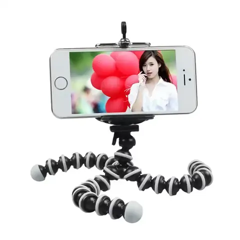 FLEXIBILNÍ STATIV s držákem pro TELEFON fotoaparát videokameru DSLR Samsung iPhone