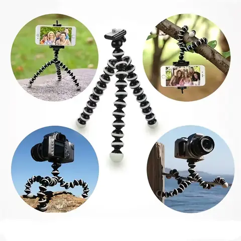FLEXIBILNÍ STATIV s držákem pro TELEFON fotoaparát videokameru DSLR Samsung iPhone