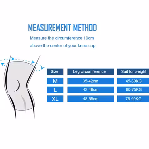 Knäortos tillgänglig i storlekarna M, L och XL, passar olika omkretsar