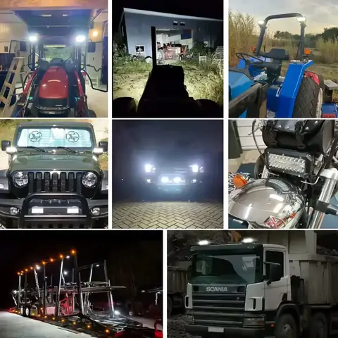 Set LED BAR pentru auto, camion, tractor, barcă sau ATV, funcționează la 10–30 V DC