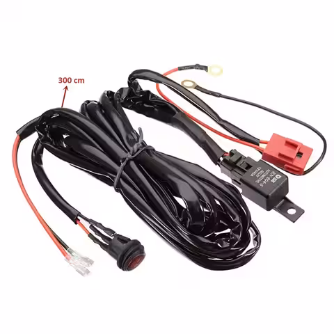 Elektrická instalace pro auto a moto LED BAR reflektory s relé 40A