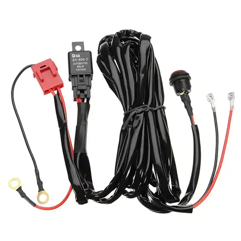 Cablaj electric cu releu 40A și comutator luminos pentru LED-uri