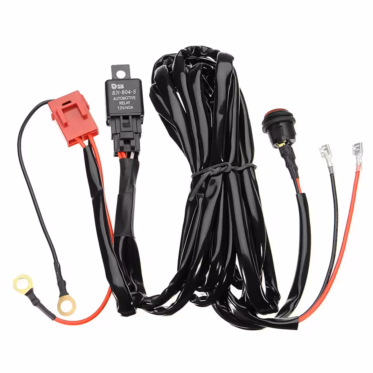 Cablaj cu releu și întrerupător iluminat Cablaj electric cu releu 40A și comutator luminos pentru LED-uri